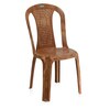 Shahenshah Plastic Table and Chair Set in Pear wood Colour with 4 Chairs