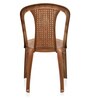 Shahenshah Plastic Table and Chair Set in Pear wood Colour with 4 Chairs