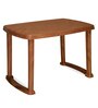 Shahenshah Plastic Table and Chair Set in Pear wood Colour with 4 Chairs