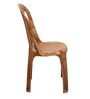 Shahenshah Plastic Table and Chair Set in Pear wood Colour with 4 Chairs