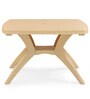 Shahenshah Table and Chair Set in Marble Beige with 4 Chairs