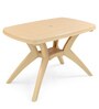 Shahenshah Table and Chair Set in Marble Beige with 4 Chairs