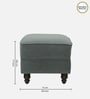 Shaleno Fabric Seating Stool In Steel Grey Color