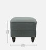 Shaleno Fabric Seating Stool In Steel Grey Color