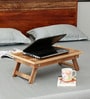Urach Solid Wood Portable Table in Natural Finish