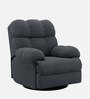 Shangri-La 1 Seater Electric Recliner Sofa In Suede Fabric Grey Color