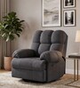 Shangri-La 1 Seater Electric Recliner Sofa In Suede Fabric Grey Color