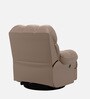 Shangri-La1 Seater Electric Recliner Sofa In Suede Fabric Brown Color