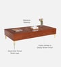Shanon Coffee Table In Brown Finish