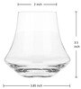 Shapey Girl 360ml (Set of 4) Whiskey Glass