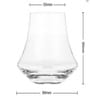 Shapey Girl 360Ml Borosilicate Glass (Set Of 4)  Whiskey Glasses