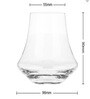 Shapey Girl 360Ml Borosilicate Glass (Set Of 6 ) Whiskey Glasses