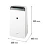 SHARP Air Purifier and Dehumidifier for Homes, Rooms, Offices (Plasmacluster, True HEPA H14, PM2.5 Indicator)