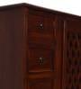 Sheesham & Mango Wood Kitchen Cabinet In Brown