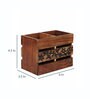 Brown Wood Cutlery Holder
