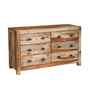 Trendy Sheesham Wood Chest of Drawers in Oak Finish