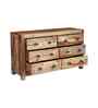 Trendy Sheesham Wood Chest of Drawers in Oak Finish