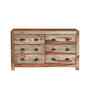 Trendy Sheesham Wood Chest of Drawers in Oak Finish