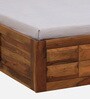 Arcadia Sheesham Wood King Size Bed in Brown Colour with Box Storage