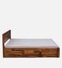 Arcadia Sheesham Wood King Size Bed in Brown Colour with Box Storage
