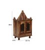 Natural Finish Sheesham Wood Floor Rested Mandir With Door