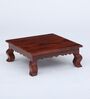 Sheesham Wood Pooja Chowkie In Brown