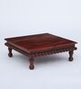 Sheesham Wood Pooja Chowkie In Brown