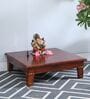 Sheesham Wood Pooja Chowkie In Brown