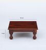 Sheesham Wood Pooja Chowkie In Brown