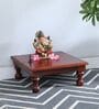 Sheesham Wood Pooja Chowkie In Brown