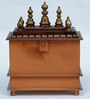 Copper Sheesham Wood & MDF Wall Mounted Mandir Without Door