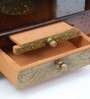 Copper Sheesham Wood & MDF Wall Mounted Mandir Without Door