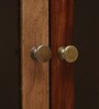 Natural Finish Sheesham Wood Floor Rested Mandir With Door