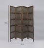 Sheesham Wood Room Divider in Brown Colour