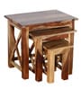 Sheesham Wood Versatile Set Of Three Stools