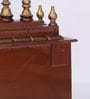 Sheesham Wood Wall Mounted Five Dome Pooja Mandir In Copper