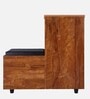 Sheffield LHS Shoe Rack with Seating in Tan Finish