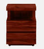 Sheffield Sheesham Wood Bedside Table In Scratch Resistant Honey Oak Finish With Drawers