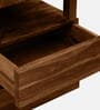 Sheffield Sheesham Wood Bedside Table In Scratch Resistant Provincial Teak Finish With Drawers