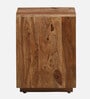 Sheffield Sheesham Wood Bedside Table In Scratch Resistant Rustic Teak Finish With Drawers