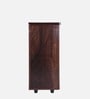 Hallam Shoe Rack With Seating In Brown Finish