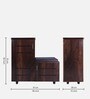 Hallam Shoe Rack With Seating In Brown Finish