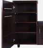 Hallam Shoe Rack With Seating In Brown Finish