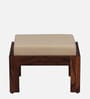 Sheffield Solid Wood Nesting Coffee Table Set in Honey Oak Finish With Cushioned Stools