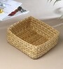 (1Pc) Beige Seagrass Handmade Eco-Friendly Table Organizer & Storage Basket