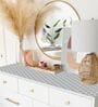 Kitchen Shelf Liner Plastic Grey Window Pattern