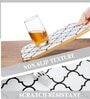 Kitchen Shelf Liner Plastic White Window Pattern