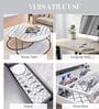 Kitchen Shelf Liner Plastic White Window Pattern