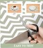 Kitchen Shelf Liner Plastic Green Zigzag Pattern