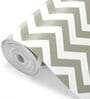 Kitchen Shelf Liner Plastic Green Zigzag Pattern
